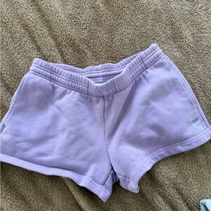 Aritzia TNA Light Purple sweat Shorts